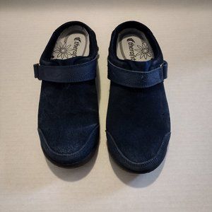Therafit Women's Austin Navy Blue Lightly Worn Clog Slip On, Size 6